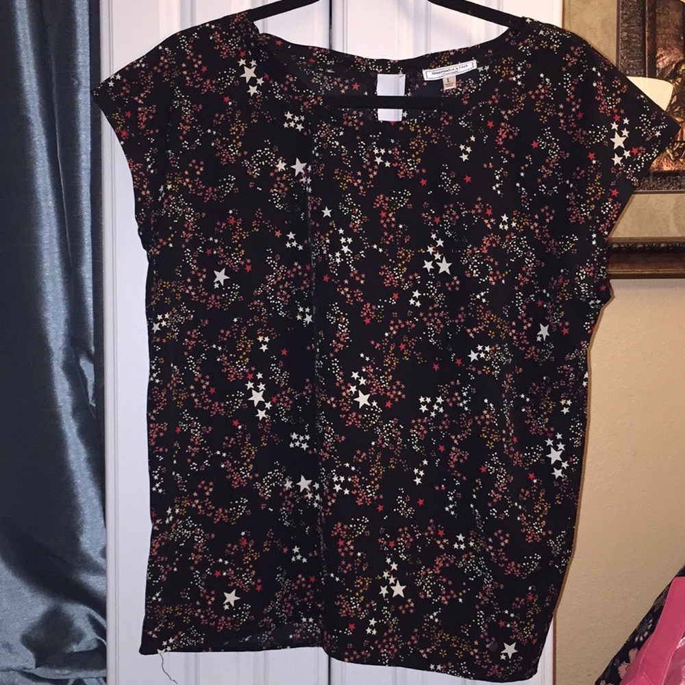 Abercrombie and Fitch Blouse with Black Stars